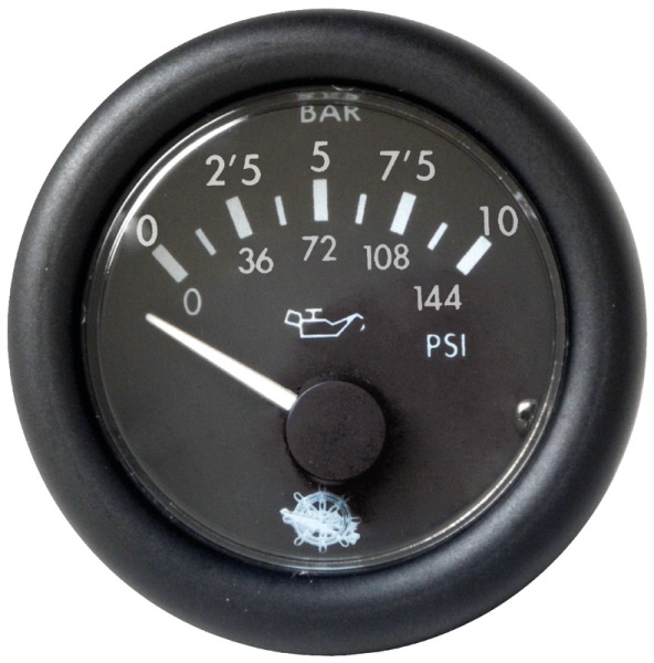 Pressione olio 0-10 bar 24 V nero - 27.430.02