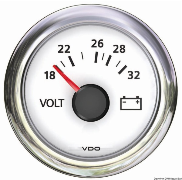 Voltmetro 18/32 V bianco - 27.487.01