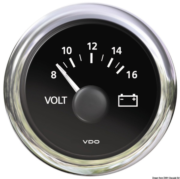 Voltmetro 8/16 V nero - 27.586.01