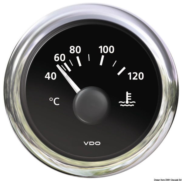 Termometro acqua nero - 27.588.01
