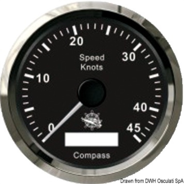 Log con bussola GPS nero/lucida - 27.780.03