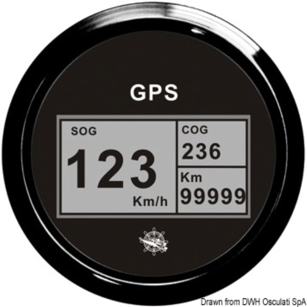 Log con bussola e totalizzatore GPS nero/nera - 27.781.02