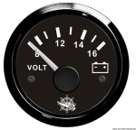 Osculati - Voltmetro 8/16 V nero/nera