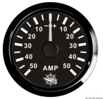 Osculati - Amperometro con shunt 50 A nero/nera