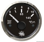Osculati - Indicatore pressione olio 0/10 bar nero/lucida