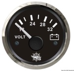 Osculati - Voltmetro 18/32 V nero/lucida