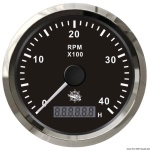 Contagiri 0-4000 RPM nero/lucida - 27.326.02