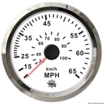 Osculati - Spidometro Pitot 0-65 MPH bianco/lucida
