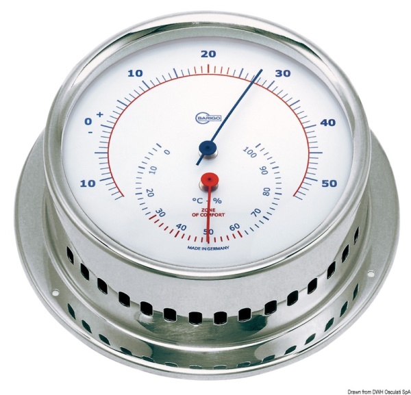 Igro/termometro Barigo Sky lucido/bianco - 28.987.01