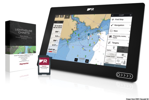 Lighthouse chart cart. Raymarine Mediterraneo - 29.070.03