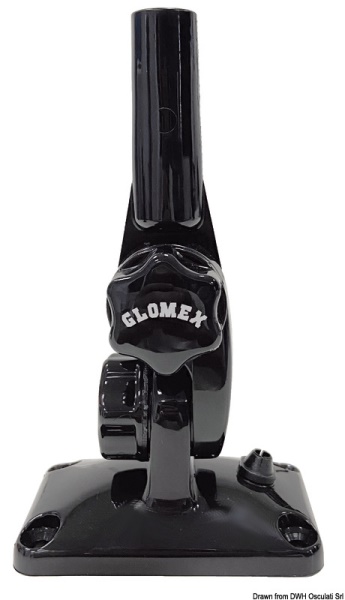 Base snodata GLOMEX in nylon rinforzato nera - 29.135.01