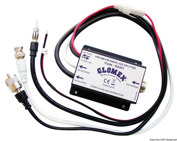 Splitter AM/FM/AIS Glomex RA201 - 29.448.00