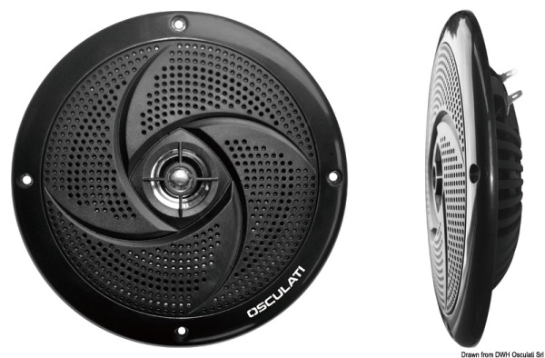 Coppia di casse stereo ultra piatte doppio cono nere 6,5" - 29.742.06