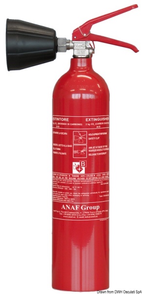 Estintore Solas CO2 2 Kg MED - 31.452.02