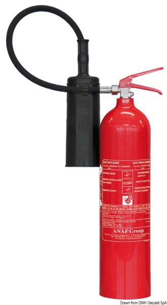 Estintore Solas CO2 5 Kg MED - 31.452.05