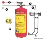 Osculati - Estintore Firekill con pressostato 6 kg