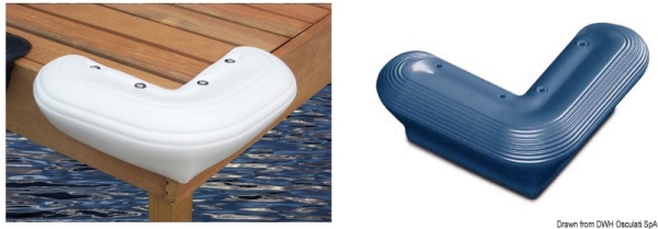 Protezione per pontile 330 mm bianco - 33.519.38