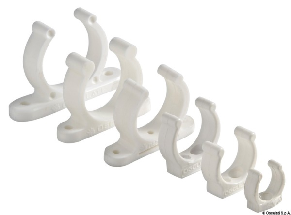 Clip bianca plastica pesante 20 mm - 34.354.03