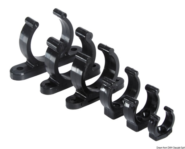 Clip nera plastica pesante 20 mm - 34.355.03