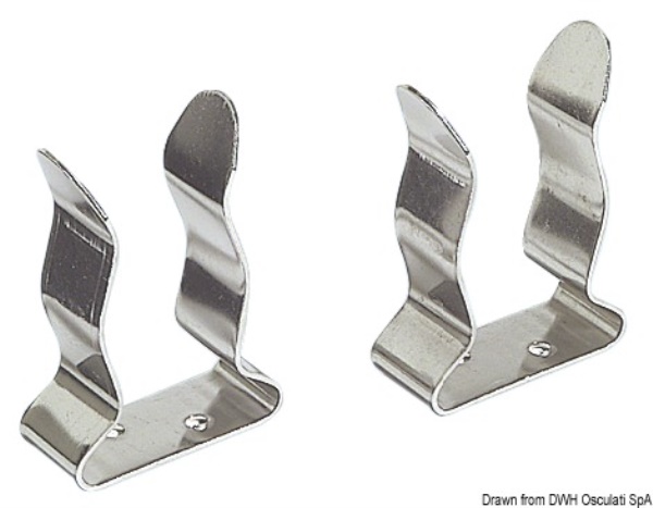 Coppia clips inox 25/32 mm - 34.356.00