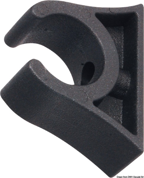 Clip nera per tubi 50 mm - 34.358.50