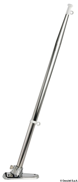 Asta portabandiera inox 14 x 400 mm con base ABS - 35.390.00