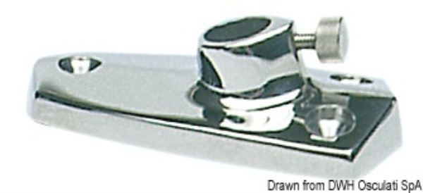 Basetta ABS cromato per asta 35.390.00 - 35.390.03