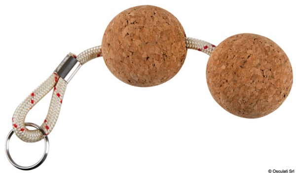 Portachiavi doppia pallina sughero - 35.841.10