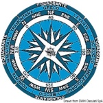 Osculati - Adesivo rosa dei venti