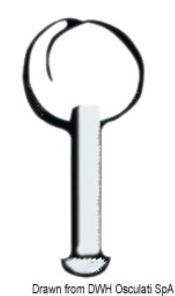 Perno inox 4x15 senza anello - 37.106.18B