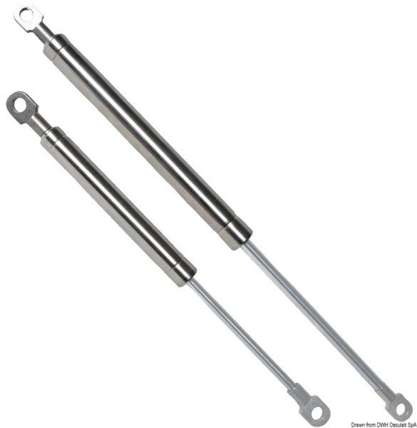 Molla a gas 355 mm 24 kg inox - 38.009.06