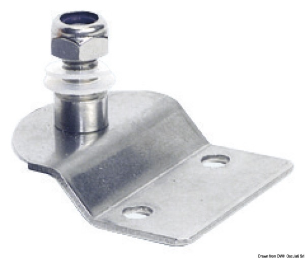 Piastrina inox sbalzo con perno - 38.013.10