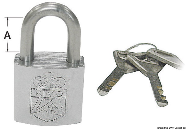 Lucchetto acciaio inox 25x19 mm - 38.021.25