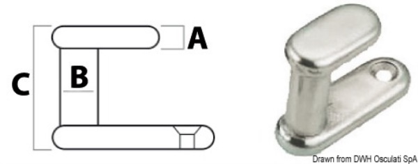 Appendino in acciaio inox - 38.031.29