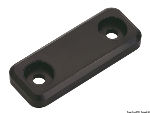 Chiusura magnetica fissaggio piano nera - 38.107.43