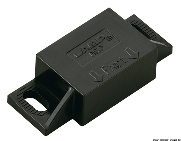 Chiusura magnetica fissaggio ad angolo nera - 38.107.46