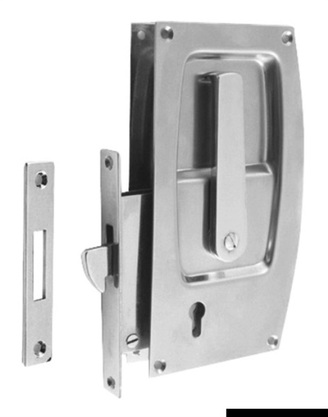 Serratura porte scorrevoli ottone cromato - 38.132.07