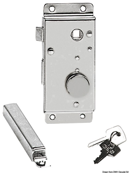 Serratura Destro Interno ottone cromato 30 mm - 38.132.20DI-30
