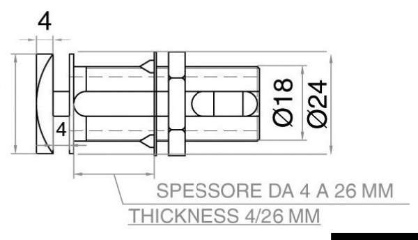 Chiusura Flush Lock rettangolare - 38.179.51