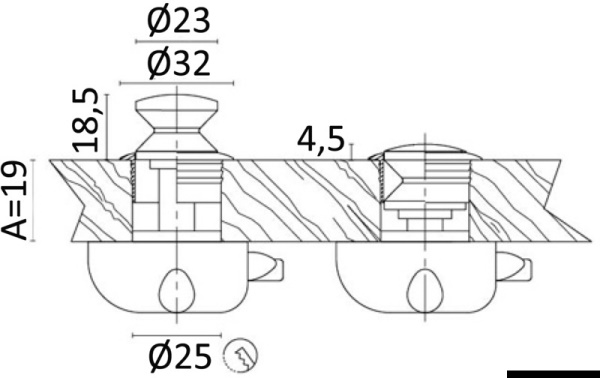 Pomello ot.cr. mm 23 - 38.181.00