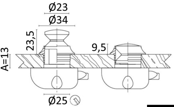 Pomello ot.cr. mm 13 - 38.181.01