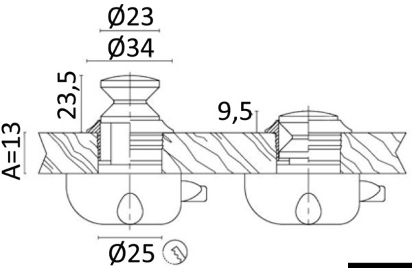 Pomello ot.cr. mm 16 - 38.181.02