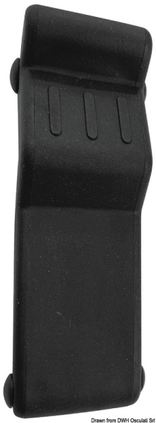 Chiusura gavone gomma nera 96x29mm - 38.200.01