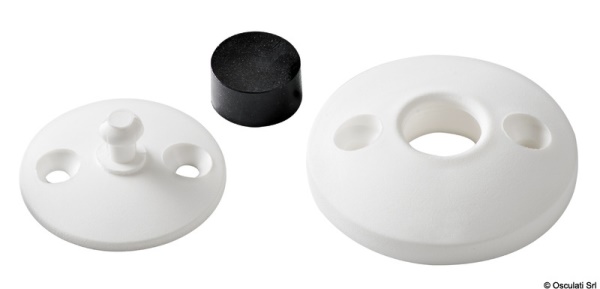Fermasportelli nylon+gomma, bianco - 38.422.88