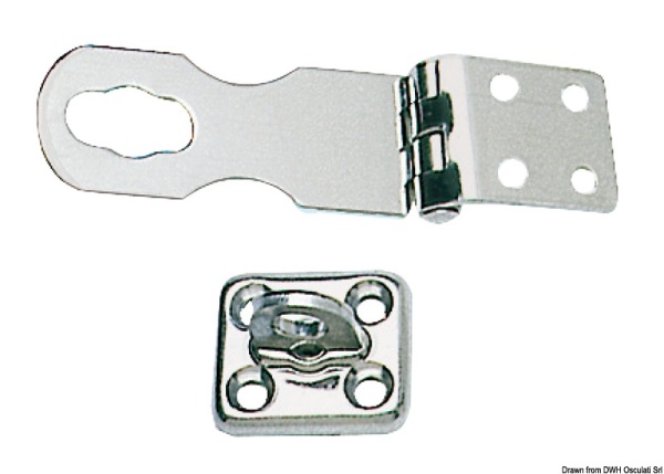 Ferma gavoni inox 64x29 mm - 38.441.12