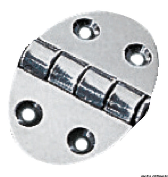 Cerniera 35x51mm 1,5mm viti - 38.450.01