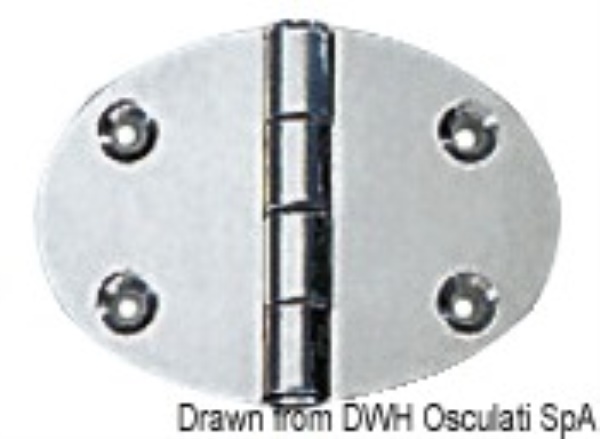 Cerniera 48x67mm 2mm viti - 38.450.02