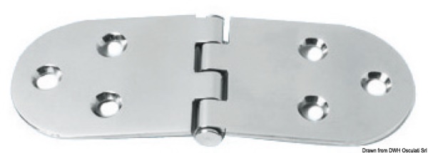 Cerniera inox 160x60 mm - 38.455.03
