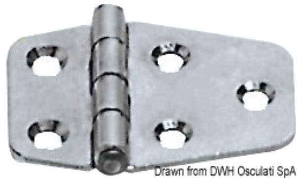 Cerniera inox 51x27 mm - 38.491.30