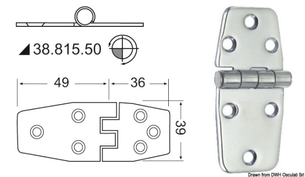 Cerniera inox - 38.815.50